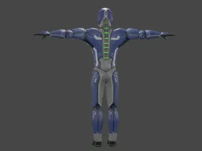 Captain Star Low-poly 3D model