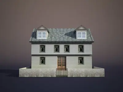 Apartment House 27 Low-poly 3D model
