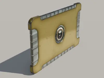 Sci-fi Touch Pad Low-poly 3D model