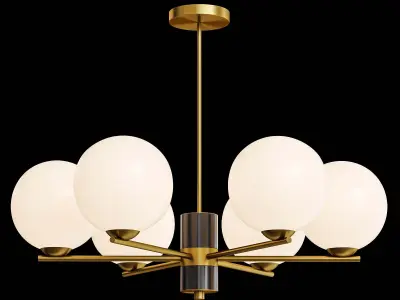 VERNER 6 lamps Low-poly 3D model
