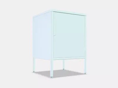 HALLAN Storage combination with doors Low-poly 3D model