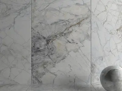 Wall Tiles Museum Supreme White 160x320 Set 2 Texture