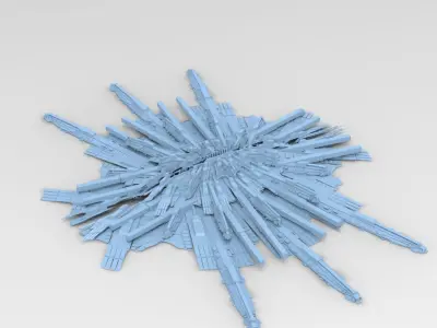 Sci fi Scorpion Claw rock 1 3D model