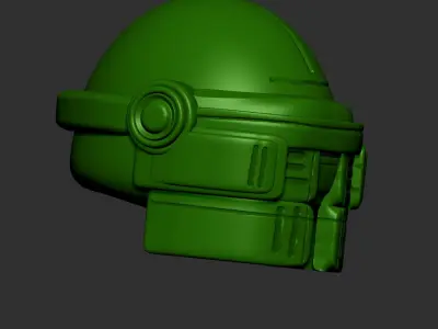 helmet high poly sculpt 3d printable  3D model