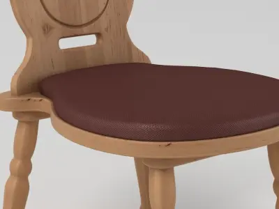 Rustic Chair 3D model