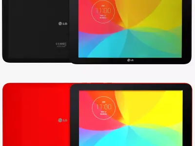 LG G Pad 10 All Colors 3D model