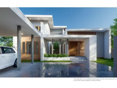 modern house 3D model 33