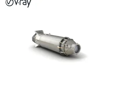 Bunker Buster Bomb Steel Exterior model pack Low-poly 3D model