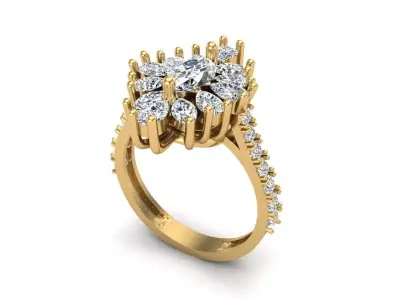 Jewelry ring 381 3D print model