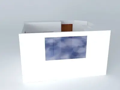 andressa2 room with window and sky Free 3D model