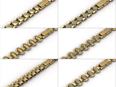 70 Model Womens Bracelet Gents Bracelets Mens Bracelets Bangles  3D Model Pack