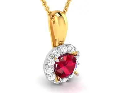 Solitaire Pendants  3D print model 7