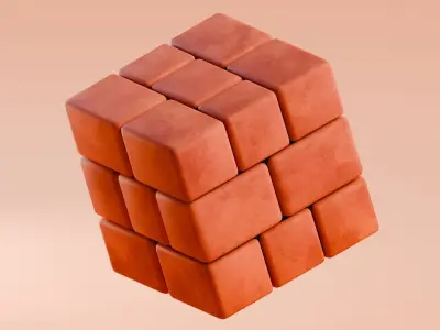 Low poly - Stylized Game Items - Brick Low-poly 3D model