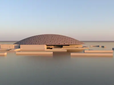 Louvre Abu Dhabi Museum 3D Model 3D model