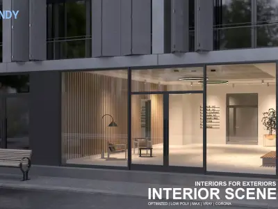 Interior Scene 11 - Lobby Nexus - 3D Interior 3D model