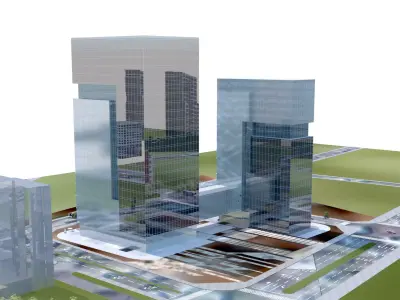 Office Building 3D model 528