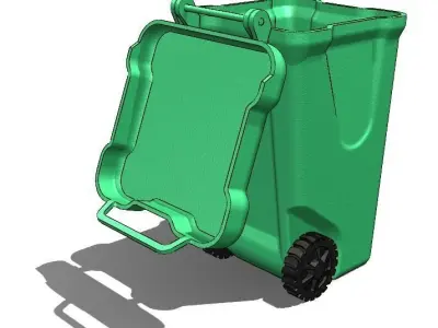 Garbage bin 3D print model