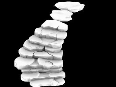 Qu You Path - Stairway 03 3D model