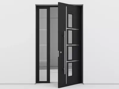 Aluminium door 144 3D model