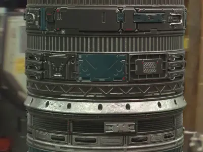 Sci Fi trim sheet textures 01 Texture