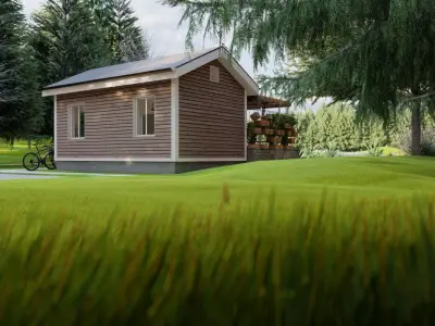 House - Exterior-Interior Scene 3D model 3D model