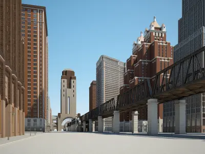 Modern Metropolis 3D model