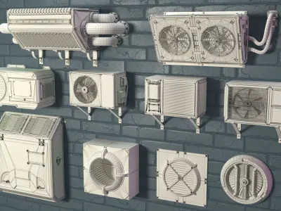 Air Conditioner Collection 1 3D model
