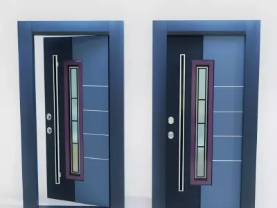 Modern Entrance Door  3D model