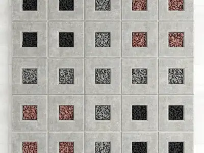 Area slabs  rock stone 3D model