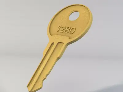 Key for the house Free 3D model