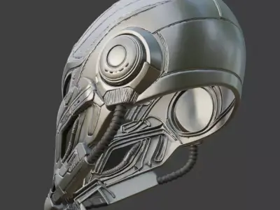 SciFi Helmet 3D model