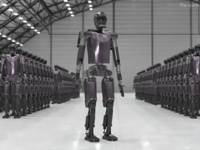  Automation Biped Robot Purple 