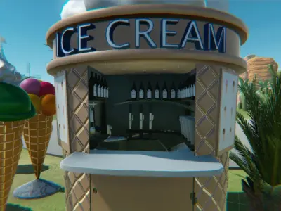 Shop icecream 3D model