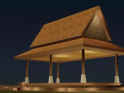 Thai pavilion 25-72 3D model
