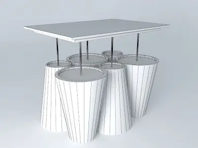 Pending Modern 6 Spotlights Free 3D model