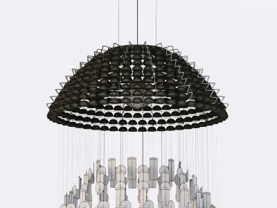 Quasar Todo Suspended chandelier 3D model