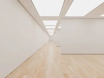 Art Museum Gallery Interior 41 Low-poly 3D model