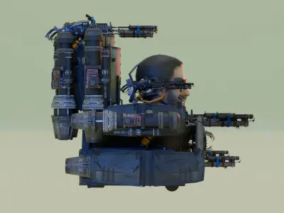 Flamethrower Skibidi Toilet  3D model