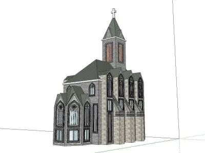 Architecture-Religion-God-Culture-Temple-0106 church 3D model