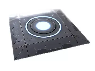 Sci-fi Platform - Low Poly Low-poly 3D model