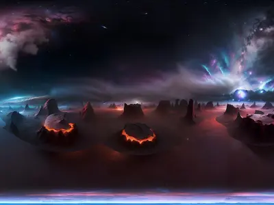 HDRI Alien Places Vol1 Low-poly 3D model