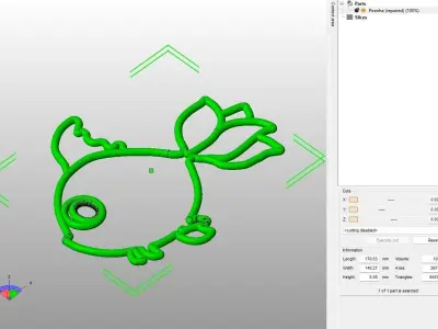 Aqua Feeder Piranha fish 3D print model