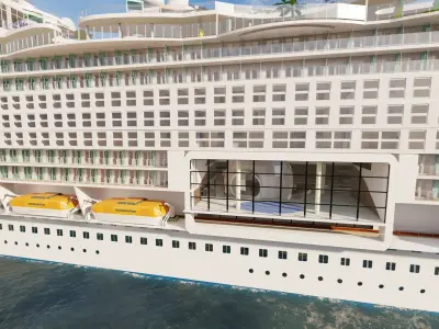 Icon of the Seas with full interior 3D model