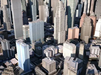 City 01 Low-poly 3D model