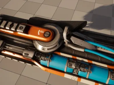 fission shotgun Low-poly 3D model