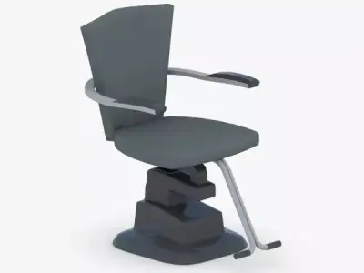 0903 - Hairdresser Chair Low-poly 3D model