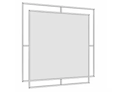 Mirror in a metal frame GZ-M1026 3D model