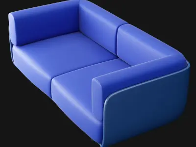 Shaal collection sofa 3D model