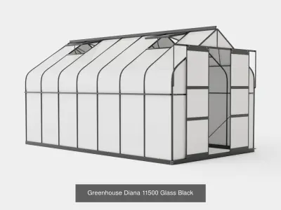 Collection of Greenhouse Diana 11500 - 3 Models 3D Model Pack