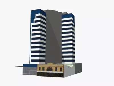 80 Albert Street Low-poly 3D model